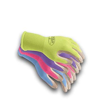 Imagem de Golden Stag Luvas De Nitrila Femininas - Nt370 Pequenas (Pacote Com 4) Jardinagem Para Mulheres, Trabalho Casual, Mecânica, Rosa, Roxo, Verde Atlas Revestimento Fino Nylon Nt370S
