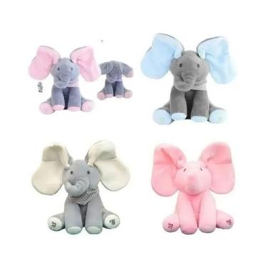 Imagem de Brinquedo musical Peek A Boo Elephant para crianças - Lightbek Officia