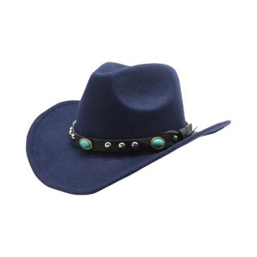 Imagem de Chapéu Feminino Estilo Étnico Com Corda Trançada, Chapéu De Cowboy Oci