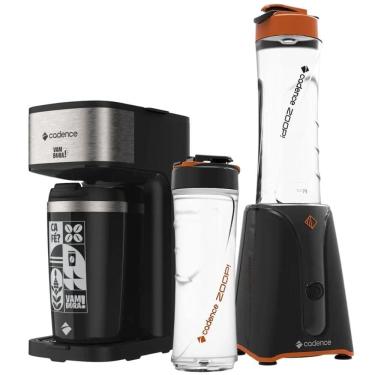Imagem de Kit Black Cadence Cafeteira Vambora E Blender Zoop 220V