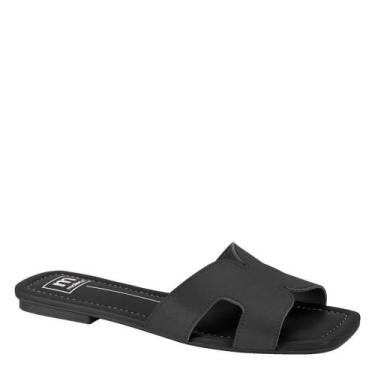 Imagem de Tamanco Feminino Rasteirinha Brilho Casual Moleca 5462.126, 37