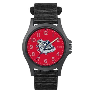 Imagem de Timex Relógio masculino Collegiate Pride 40 mm, Gonzaga Bulldogs, Adjustable Fast Wrap Fabric Band