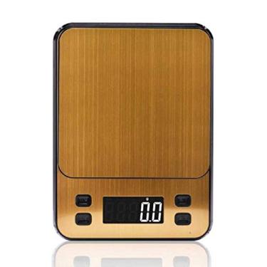 Imagem de balança de cozinha digital, balança de cozinha portátil de 1g usb de carregamento em aço inoxidável balança de cozimento eletrônica de design ultrafino