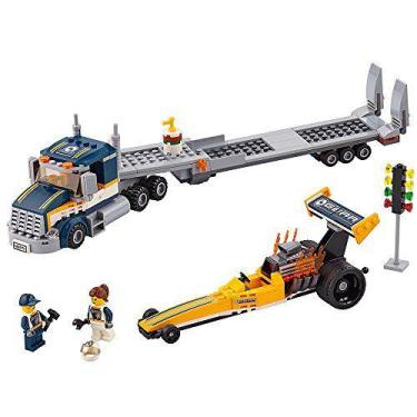 Imagem de Lego City Grandes Veículos Dragster Transporter 60151