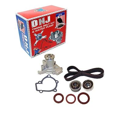 Imagem de DNJ TBK124AWP Kit de correia dentada com bomba de água para 1997-2006 / Hyundai, Kia/Elantra, Spectra, Spectra5, Sportage, Tiburon, Tucson / 2.0L / DOHC / L4 / 16V / 1975cc, 1997cc