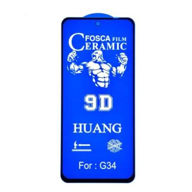 Imagem de Película de Ceramica Gel Fosca Privacidade 9d Protetor de Tela anti-riscos queda Compatível com Moto G34