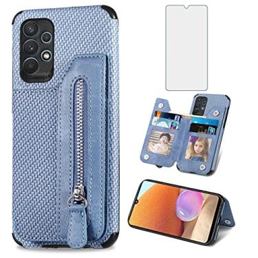Imagem de Capa de telefone para Samsung Galaxy A32 5G 2021 6,5 polegadas capa carteira com protetor de tela e suporte para cartão acessórios de celular de couro Gaxaly M32 G5 Galaxies A 32 32A S32 SM-A326U