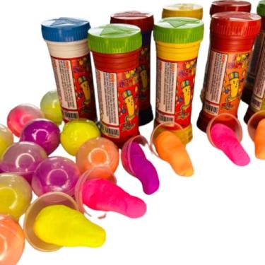 Imagem de Kit 20 Geleca Slime + 10 Bolha de sabao Bolinhas Lembrancinha Infantil Presente Aniversario
