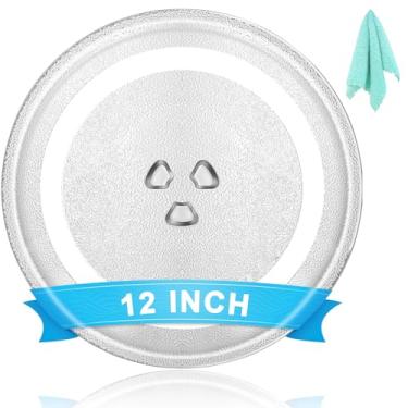 Imagem de Toca-discos de vidro de substituição de placa de micro-ondas universal de 30,5 cm | Serve para GE, Panasonic, LG, Whirlpool, Maytag, Cuisinart e mais