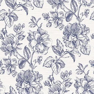 Imagem de Papel de parede Tamara Day RMK12577RL Blue Flower Girl Peel and Stick