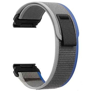 Imagem de Zeit Diktator Pulseiras de relógio masculinas compatíveis com Garmin Fenix 8 de 47 mm, 7 Pro, 6 Pro, 5 plus, Instinct 2, Forerunner 965 955 945 935, 22 mm, pulseira de nylon com velcro para Garmin S70