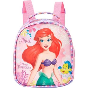 Imagem de Lancheira Térmica Infantil Ariel X1 com Glitter e Compartimento Isolad