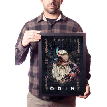 Imagem de Quadro Decorativo Odin Mitologia Deus Nórdico Arte Asgard - Fanarte