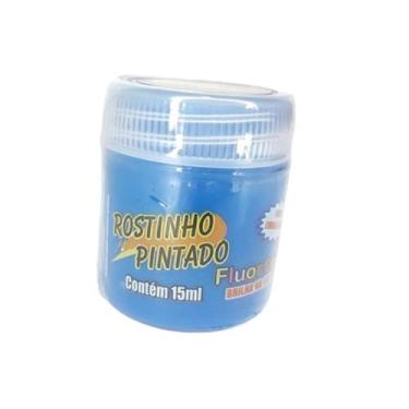 Imagem de Tinta liquida para pintura facial Azul Flúor 15 ml - Rostinho Pintado