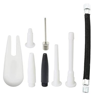 Imagem de PZRT Kit de substituição de plugue de bola inflável combinação de terno com agulha, bocal, mangueira de extensão, pino de plugue de rolha de ar bola de exercício para basquete, futebol, vôlei, barco