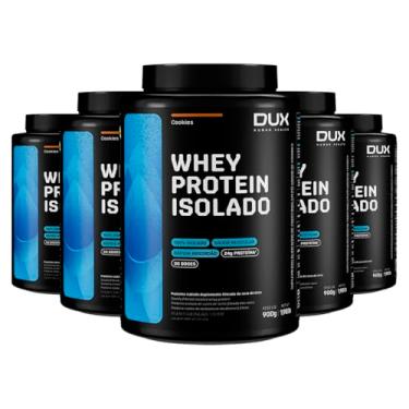 Imagem de Kit 5 Whey Protein Isolado Dux Cookies 900g