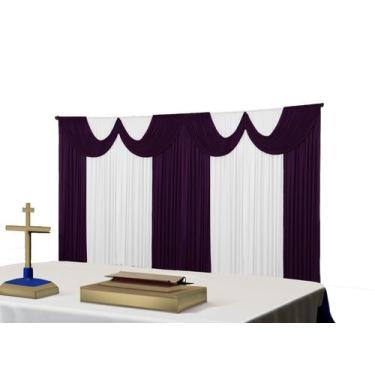 Imagem de Cortina Paris Malha Igreja Festas Eventos 8 metros - Dennis Confecções