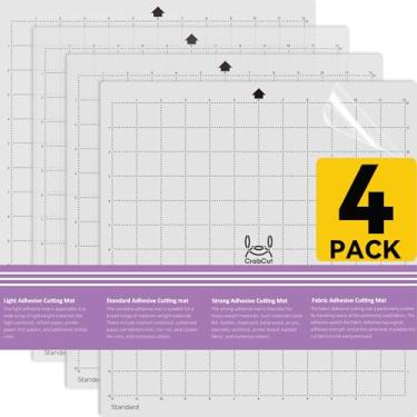 Imagem de Tapete de corte para Silhouette Cameo 4/3/2/1 tapete de corte para artesanato, acolchoamento, costura, scrapbook (adesivo padrão, 30,5 x 30,5 cm)