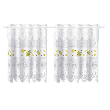Imagem de Cortina Pia Vitro Stilo Renda Cozinha 1,60X0,80 Alt - Beija Flor