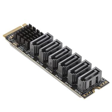 Imagem de Zhjvihx M.2 PCIE para Cartão Adaptador SATA, M.2 para SATA3.0 Adaptador Card ASM1166 Indicador Inteligente Alta Velocidade para o Computador
