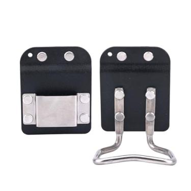 Imagem de 2un. Kit Argolas para Martelo Cinto, Clip Porta-Martelo em Aço Inoxidável com Gancho Medidor Ferramentas de Cinto Multifuncionais Portáteis Compatível com Stiletto/Stanley