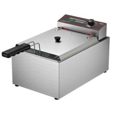 Imagem de Fritador Retangular Elétrico Óleo 1 Cuba Inox FRCE5 Metalcubas 220V, 2