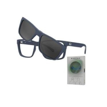 Imagem de Armação De Óculos Hb Switch 3 0472 10104720942073 Azul Fosco-Masculino