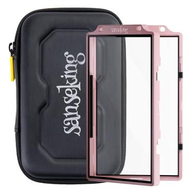 Imagem de Sanseking Capa protetora de cartão graduado para PSA Slab Case para cartões graduados, proteção UV magnética de metal, empilhável, protetor de lajes de vidro, compatível com placas CGC, CSG e AGS