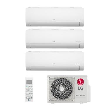 Imagem de Ar Condicionado Multi Split Inverter LG 21.000 BTUS 3x Evap 9.000 Quente e Frio 220V