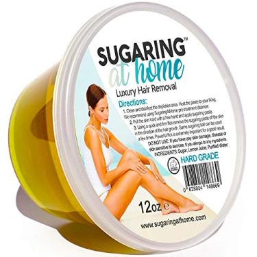 Imagem de Sugaring Cola para remoção de pelos rígida para uso pessoal em biquíni, brasileiro, braços, pernas, costas 355 ml