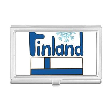 Imagem de Carteira de bolso com estampa azul da bandeira nacional da Finlândia