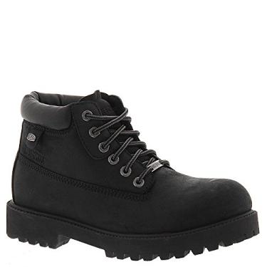 Imagem de Skechers Bota masculina impermeável Sargeants-Verdict, Couro liso lubrificado preto à prova d'água, 14