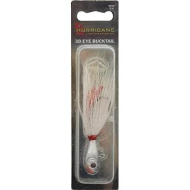 Imagem de HURRICANE SBJ3D-20-1 3D Eye Bucktail White 59 ml