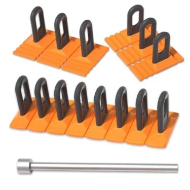 Imagem de GLSOWEE 4 peças/conjunto de ferramentas de reparo de amassados de carro, ferramenta de remoção de amassados sem pintura, kit de extrator de amassado resistente, ferramenta poderosa de reparo de