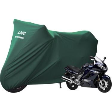 Imagem de Capa De Tecido Para Moto Kawasaki ZZ R 1200 - Mz, Verde