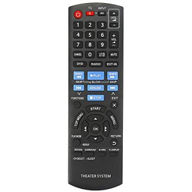 Imagem de Controle remoto de substituição N2QAYB000626 compatível com o sistema de som Panasonic DVD Home Theater SC-XH50 SA-XH50 SCXH50 SAXH50