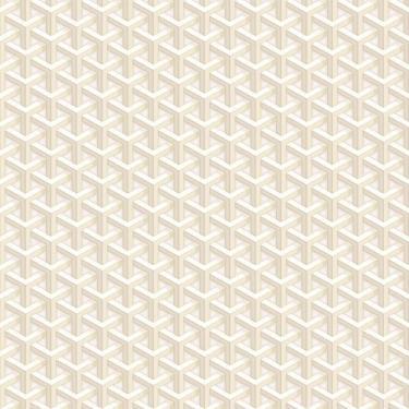 Imagem de Papel De Parede Fiesta Modern Triângulos 3d Creme 543251 Fiesta Modern 543251