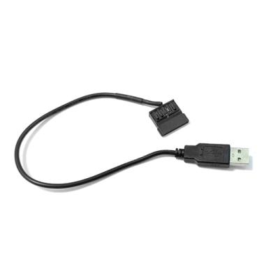 Imagem de Zahara Substituição para disco rígido SATA HDD SSD de 2,5 polegadas Driver para cabo de alimentação USB 2.0 adaptador de 30 cm (11,8 polegadas)