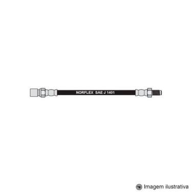 Imagem de Flexivel do Freio Traseiro Esquerdo 295mm Kombi 1600 Diesel 81 / 86 - 
