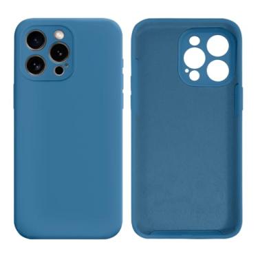 Imagem de Capinha Compativel com iPhone 15 Pro Max Com Proteção de Câmera em Silicone com Interior Aveludado
