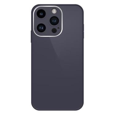 Imagem de Capinha Compativel com iPhone 13 Pro Max Verso Vidro Reflexivo Bordas de Silicone Luxuosa Premium Com Proteção de Camera