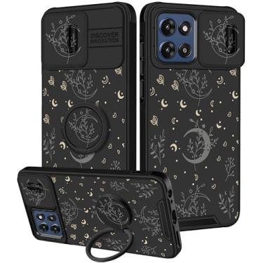 Imagem de Goocrux Capa para Moto G Stylus 5G 2025 - Capa para celular feminina e garotos fofos, design exclusivo, estética bonita, capa para câmera deslizante com suporte de anel para Motorola G Stylus 5G 2025