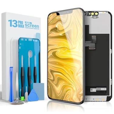 Imagem de GULEEK Substituição de tela para iPhone 13 Pro Max, LCD Full HD de 6,7 polegadas e montagem digitalizadora sensível ao toque – Inclui ferramentas de reparo, adesivo à prova d'água e protetor de tela