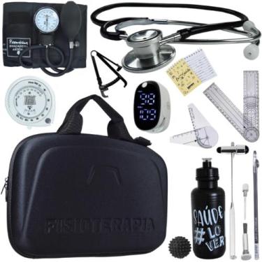 Imagem de Kit Fisioterapia Maleta Goniometro Martelo Buck Completo - Love Saude,