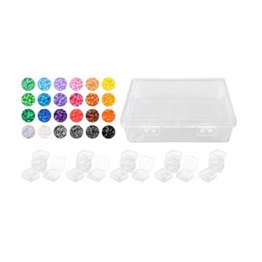 Imagem de rockible Kit de Miçangas Fusíveis de 2,6 mm Multicoloridas para Criação de Bijuterias para Meninas e Meninos a partir de 5 Anos com Caixa de Armazenamento -, 24 Cores