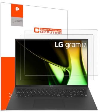 Imagem de YINOVEEN Pacote com 2 protetores de tela antirreflexo de 43.2 cm para LG gram 17 (modelo: 17Z90R-K/ 17Z90R-A/17Z90Q/ 17Z90N/ 17Z95N/ 17Z90P/ 17Z95P/ 17U70P/ 17U70N), filtro de redução de tensão ocular