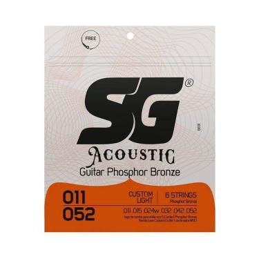 Imagem de Corda Sg P/ Violão Aço Phosphor/bronze Custom Light 11/52 - Ec0471