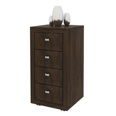 Imagem de Gaveteiro 4 Gavetas Me4133 Rústico - Tecno Mobili