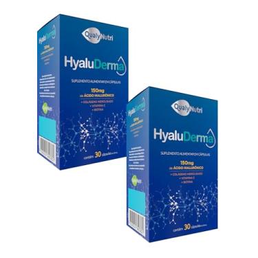 Imagem de Kit 2x Hyaluderma Vitamina C Colágeno Hidrolisado Pele Acido Hialurônico c/30 CAPS