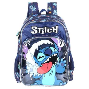 Imagem de Mochila Costas Escolar Lilo Stitch Menino Oficial IS42371 - Disney, Az